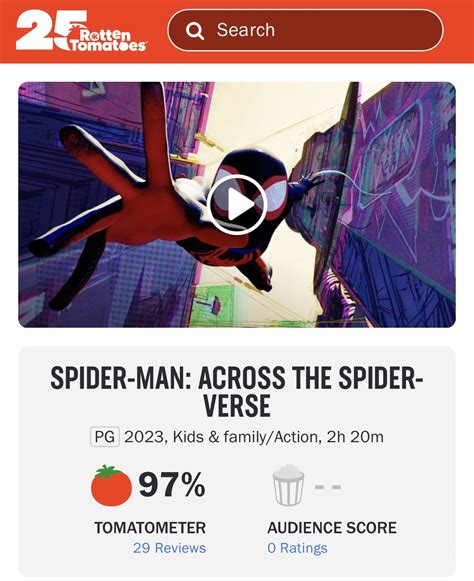 Updated 4423 Across The Story (Photo by Marvel Entertainment) The plot of Across the Spider-Verse is still up for debate, but the name, the teaser, and the CinemaCon. . Spiderman into the spiderverse rotten tomatoes